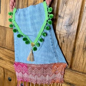 Boho over shoulder bag… purse.  One of a kind.  Handmade.